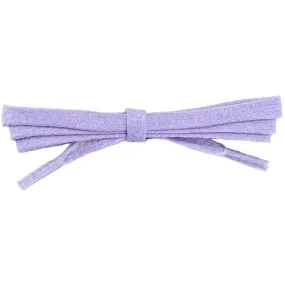 Waxed Cotton 1/4" Flat Dress Laces 12 Pack - Violet (12 Pair Pack) Shoelaces