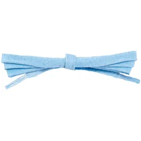 Waxed Cotton 1/4" Flat Dress Laces - Light Blue (2 Pair Pack) Shoelaces