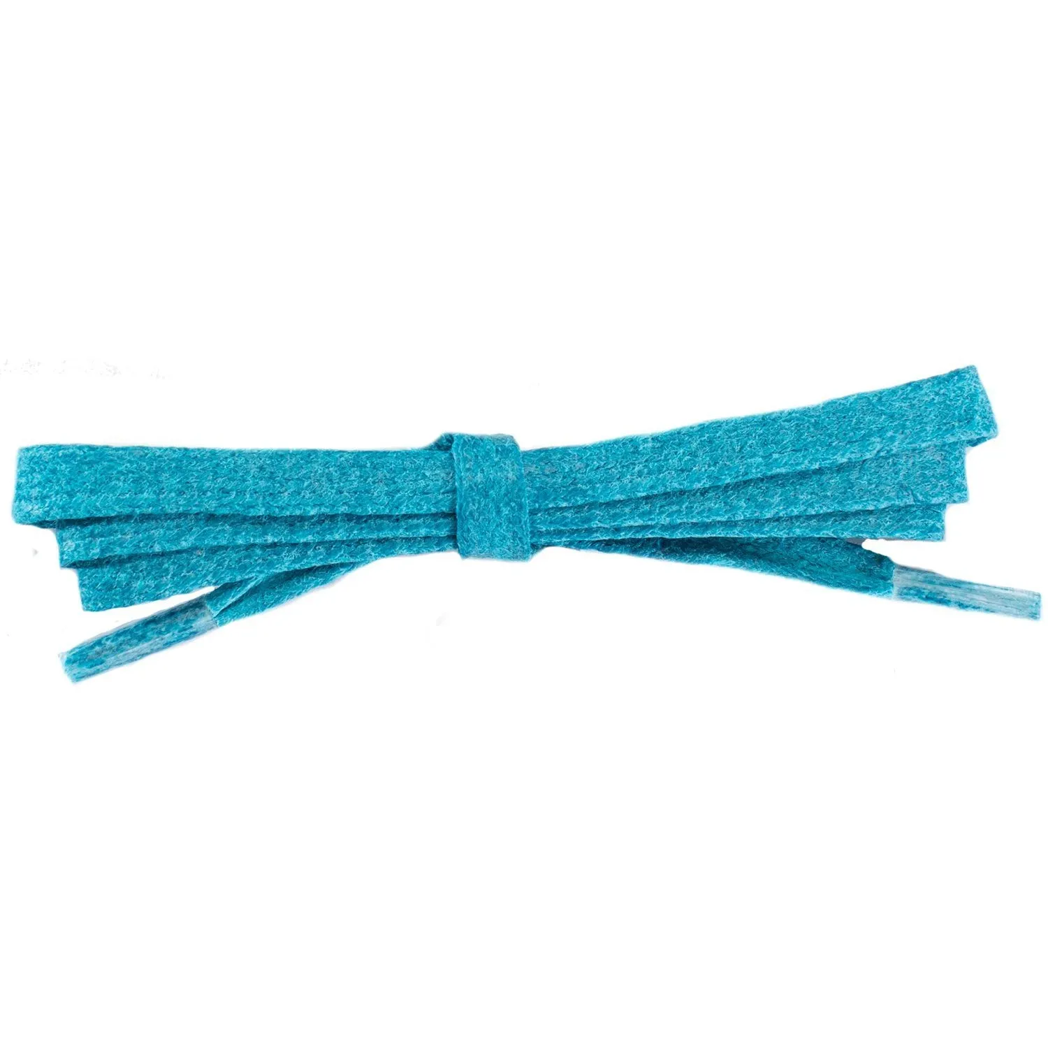 Waxed Cotton 1/4" Flat Dress Laces - Turquoise (2 Pair Pack) Shoelaces