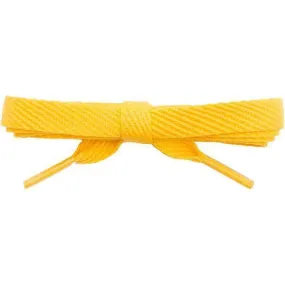 Wholesale Cotton Flat 3/8" - Gold (12 Pair Pack) Shoelaces