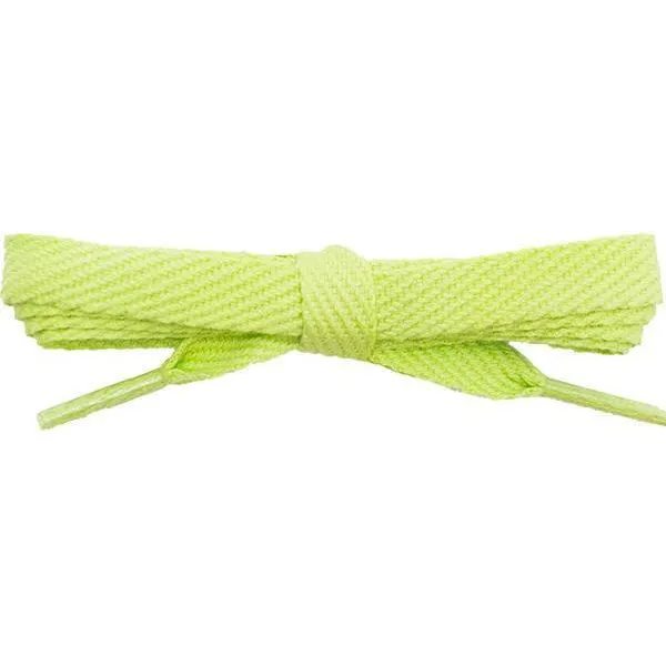 Wholesale Cotton Flat 3/8" - Spring Green (12 Pair Pack) Shoelaces