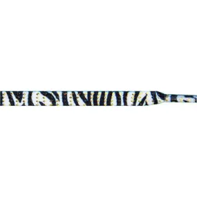 Wholesale Glitter Flat 3/8" - Zebra (12 Pair Pack) Shoelaces
