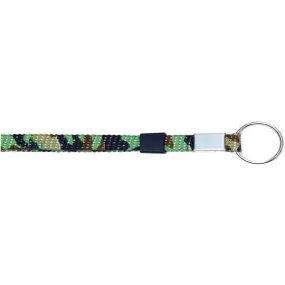 Wholesale Key Ring Glitter 3/8" - Green Camouflage (12 Pack)