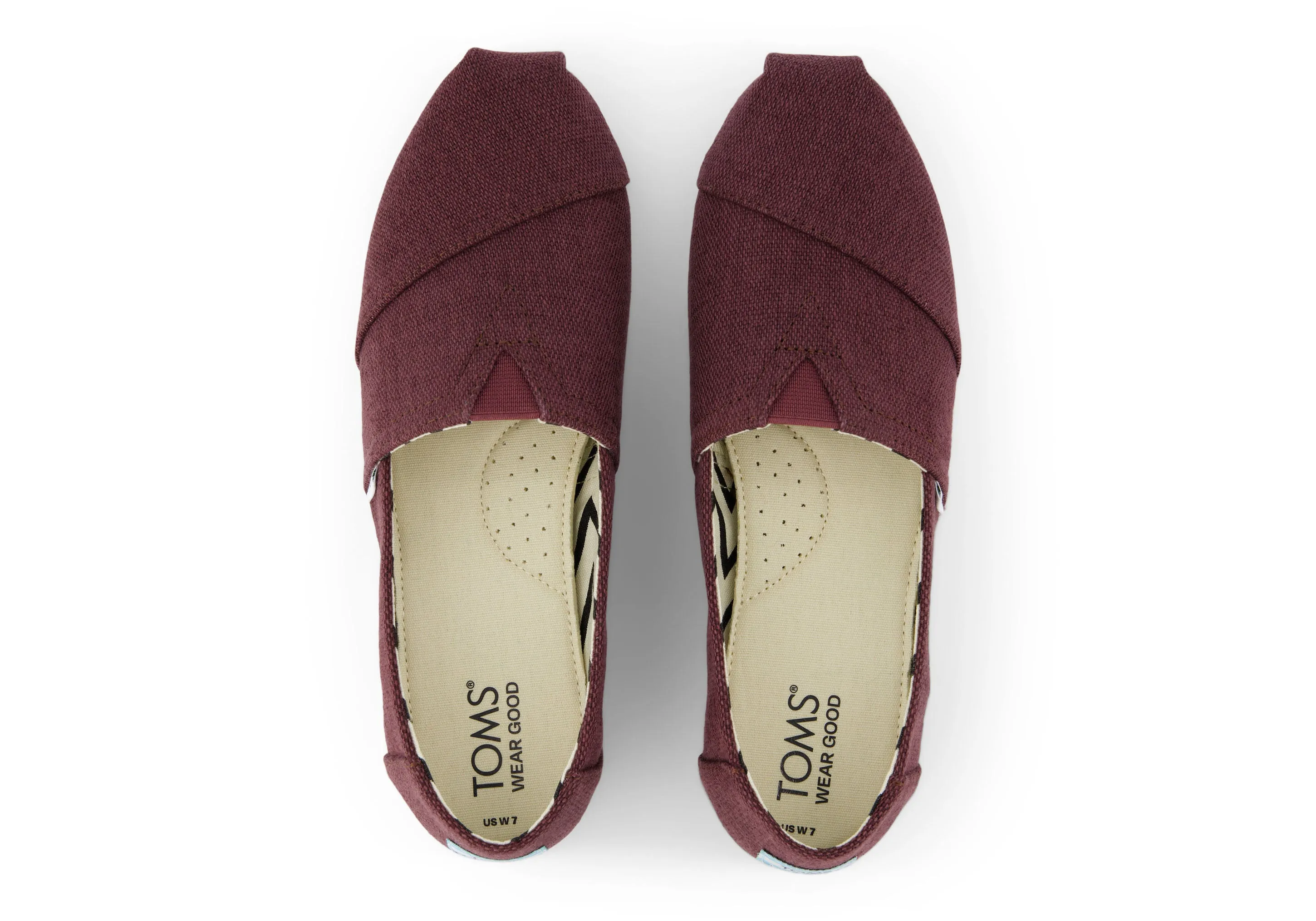 Women's Alpargata Classic - Deep Burgandy Canvas