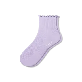 Women's Frilly Rib Quarter Socks