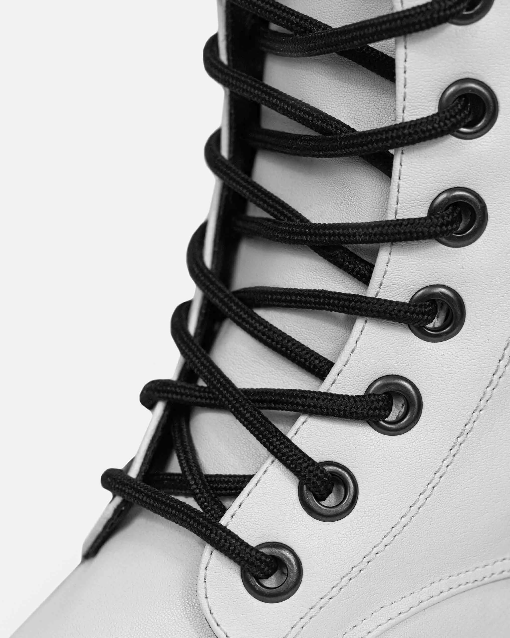 Worker Monster Cactus Leather Boots White